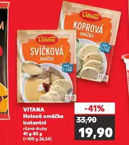 Kaufland Vitana hotová omáčka instantní nabídka