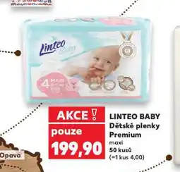 Kaufland Linteo baby dětské plenky prmeium nabídka