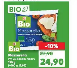 Kaufland Bio mozzarella nabídka