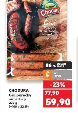 Kaufland Chodura gril párečky nabídka