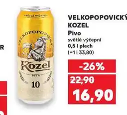 Kaufland Pivo velkopopovický kozel 10 nabídka