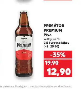Kaufland Pivo primátor premium nabídka