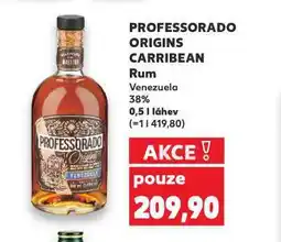 Kaufland Professorado origins carribean rum nabídka