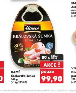 Kaufland Hamé královská šunka nabídka
