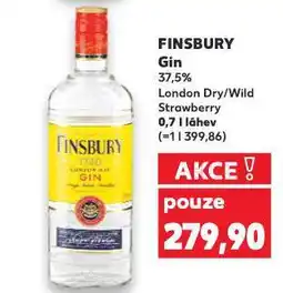 Kaufland Finsbury gin nabídka