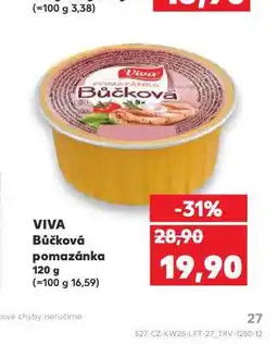 Kaufland Viva bůčková pomazánka nabídka