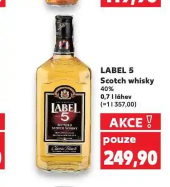 Kaufland Label 5 scotch whisky nabídka