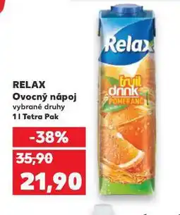Kaufland Relax ovocný nápoj nabídka