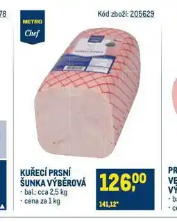 Makro Kuřecí prsní šunka výběrová nabídka
