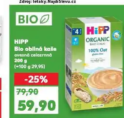 Kaufland Hipp bio obilná kaše nabídka