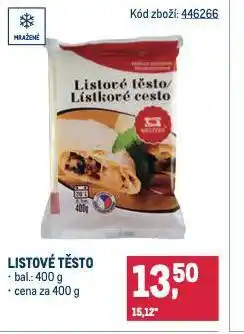 Makro Listové těsto nabídka