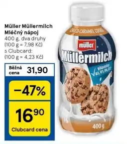 Tesco Müller Müllermilch Mléčný nápoj nabídka