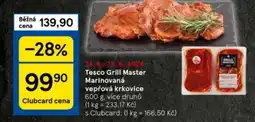 Tesco Tesco Grill Master Marinovaná vepřová krkovice nabídka
