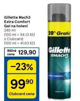 Tesco Gillette Mach3 Extra Comfort Gel na holení nabídka