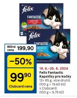 Tesco Felix Fantastic Kapsičky pro kočky nabídka
