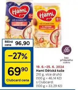 Tesco Hami Dětská kaše nabídka