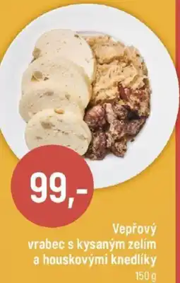 Globus Vepřový vrabec s kysaným zelím a houskovými knedlíky nabídka