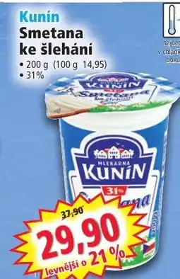 Norma Kunín Smetana ke šlehání nabídka