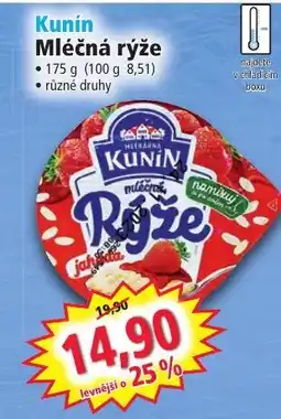 Norma Kunín Mléčná rýže nabídka