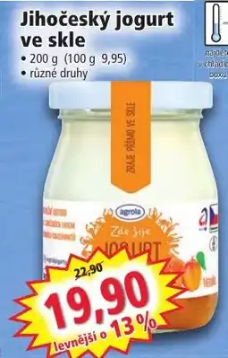 Norma Jihočeský jogurt ve skle nabídka