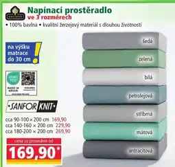 Norma Napínací prostěradlo ve 3 rozměrech nabídka