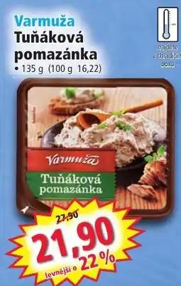 Norma Varmuža Tuňáková pomazánka nabídka