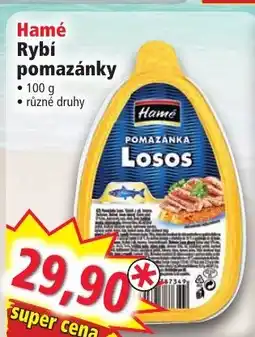 Norma Hamé Rybí pomazánky nabídka