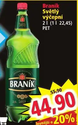 Norma Braník Světlý výčepní 2l nabídka