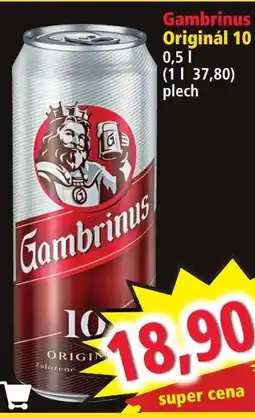 Norma Gambrinus Originál 10 0,5L nabídka