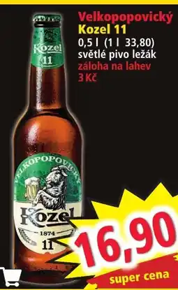 Norma Velkopopovický Kozel 11 0.5L nabídka