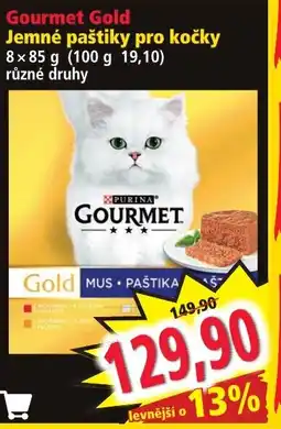 Norma Gourmet Gold Jemné paštiky pro kočky nabídka