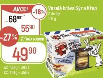 Globus Veselá kráva Sýr a Křup nabídka