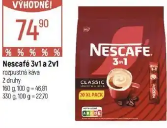 Globus Nescafé 3v1 a 2v1 nabídka