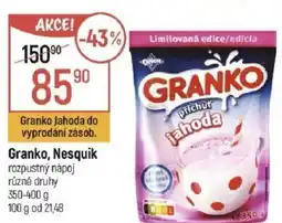 Globus Granko, Nesquik nabídka