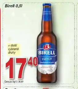 Hruška Birell nealkoholické pivo nabídka