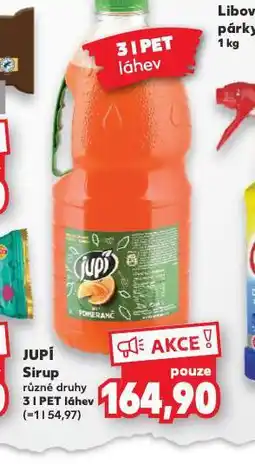 Kaufland Jupí sirup nabídka