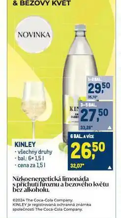 Makro Kinley tonic nabídka