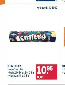 Makro Lentilky nabídka