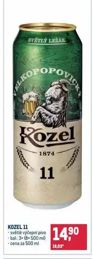 Makro Pivo velkopopovický kozel nabídka