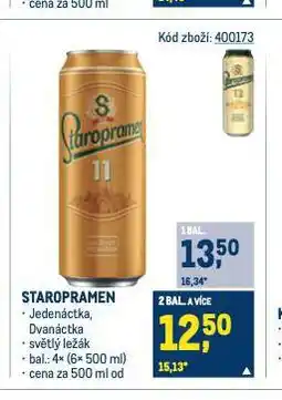 Makro Pivo staropramen nabídka