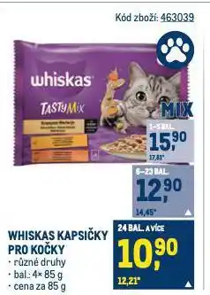 Makro Whiskas kapsičky pro kočky nabídka