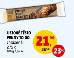 Penny Market LISTOVÉ TĚSTO PENNY TO GO nabídka