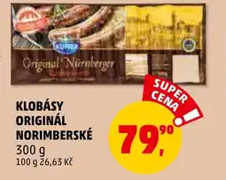Penny Market KLOBÁSY ORIGINÁL NORIMBERSKÉ nabídka