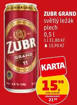 Penny Market ZUBR GRAND 0.5L nabídka