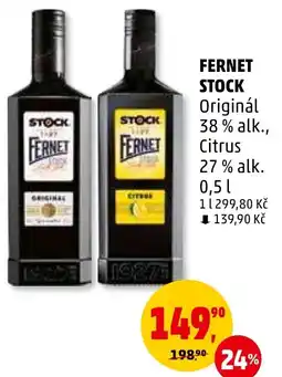 Penny Market FERNET STOCK 0.5L nabídka