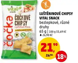 Penny Market LUŠTĚNINOVÉ CHIPSY VITAL SNACK nabídka