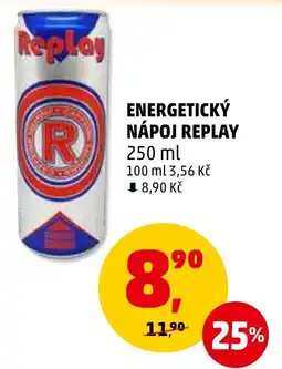 Penny Market ENERGETICKÝ NÁPOJ REPLAY 250 ml nabídka