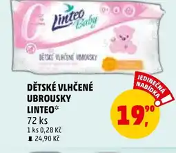 Penny Market DĚTSKÉ VLHČENÉ UBROUSKY LINTEO nabídka