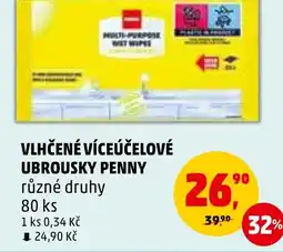 Penny Market VLHČENÉ VÍCEÚČELOVÉ UBROUSKY PENNY nabídka