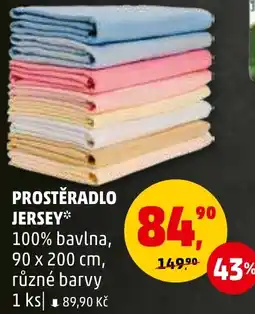 Penny Market PROSTĚRADLO JERSEY nabídka